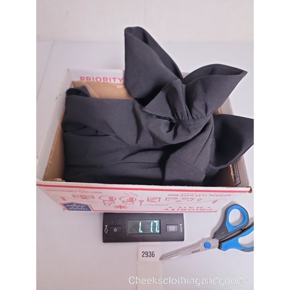 Tuckernuck Black Daphne Dress Ruffle Bow Tie Back Detail Pockets size MEDIUM - Picture 10 of 11